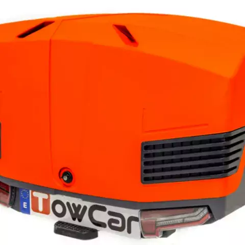 Obrázok TowCar TowBox V3 oranžový, uzavrený, na ťažné zariadenie